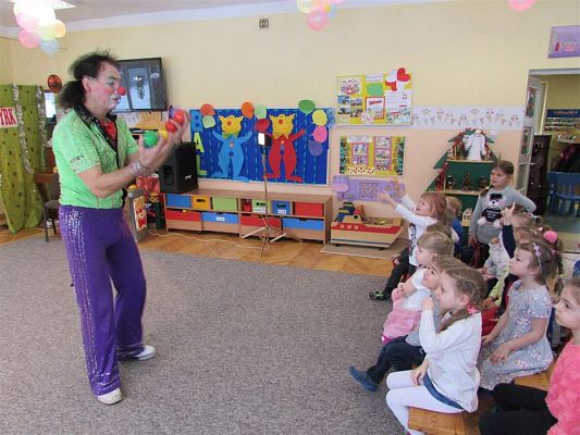 Grafika #68: 21.01.2019 Występy cyrkowców w przedszkolu