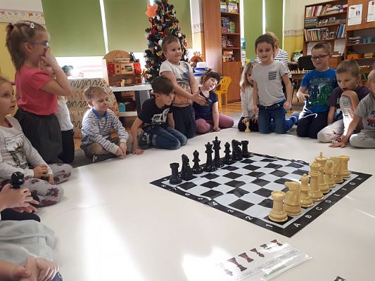 Grafika #30: Gr III Cykl lekcji instruktażowych "Gram w Szachy "z zaproszonym gościem specjalnym : Lekcja nr 1 Szachownica