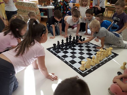 Grafika #33: Gr III Cykl lekcji instruktażowych "Gram w Szachy "z zaproszonym gościem specjalnym : Lekcja nr 1 Szachownica