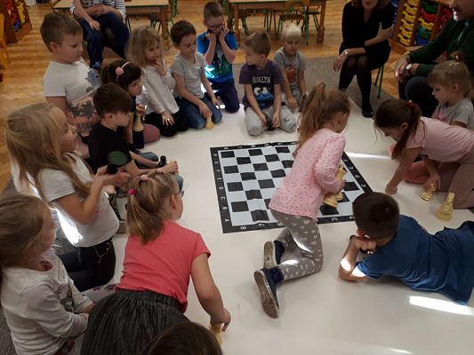 Grafika #38: Gr III Cykl lekcji instruktażowych "Gram w Szachy "z zaproszonym gościem specjalnym : Lekcja nr 1 Szachownica