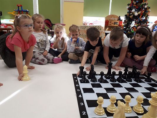 Grafika #39: Gr III Cykl lekcji instruktażowych "Gram w Szachy "z zaproszonym gościem specjalnym : Lekcja nr 1 Szachownica