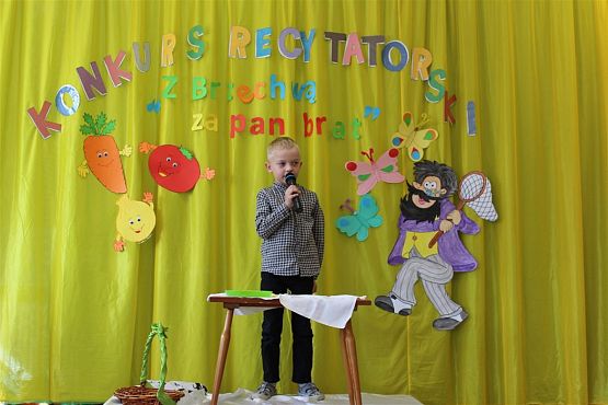 Grafika #34: 13.04.2018 Konkurs recytatorski pt. &quot;Z Brzechwą za Pan Brat&quot;