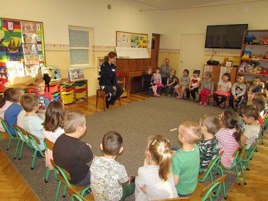 Grafika #17: 23.01.2018 Spotkanie z policjantką nt."Bezpieczne ferie"