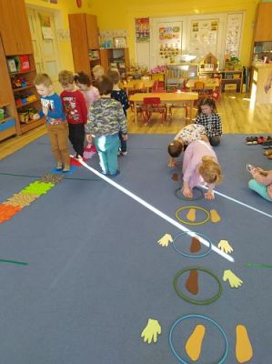 Grafika #6: Zabawy koordynacji wzrokowo-ruchowej i integracji sensorycznej w grupie I