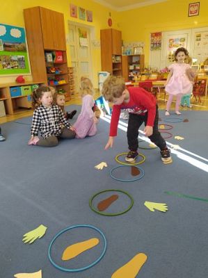 Grafika #20: Zabawy koordynacji wzrokowo-ruchowej i integracji sensorycznej w grupie I