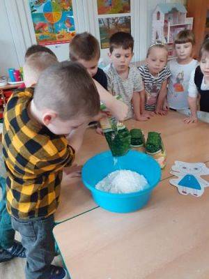 Grafika #3: Cykl zajęć z Klubu Małego Odkrywcy Gr III - Sztuczny śnieg