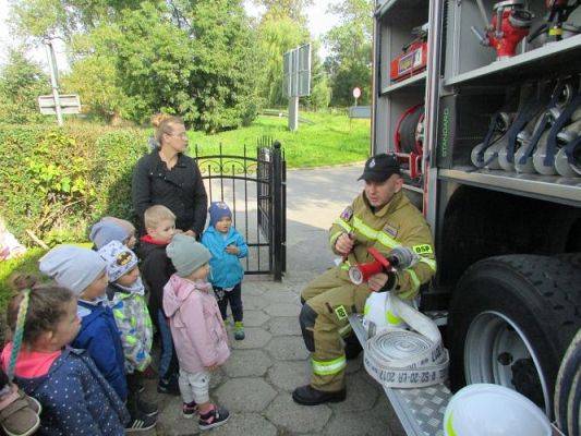 Grafika #13: 29.09.2021 Spotkanie ze strażakiem z OSP w Wicku