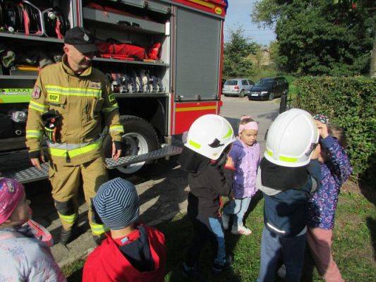 Grafika #49: 29.09.2021 Spotkanie ze strażakiem z OSP w Wicku