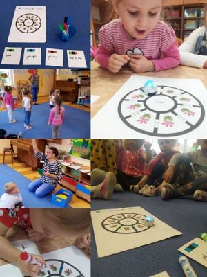 Grafika #0: 12.10.2020 Code week Gesty, symbole, bloczki - programy na różne sposoby utworzone