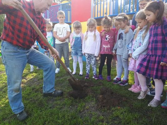 Grafika #25: 23.09.2020 Sadzenie roślin w ogrodzie przedszkolnym gr.III