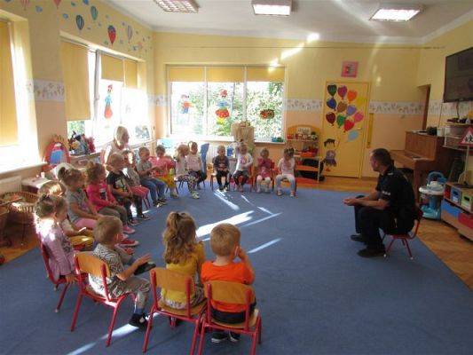 Grafika #0: 22.09.2020 Spotkanie z policjantem - Bezpieczna droga do przedszkola