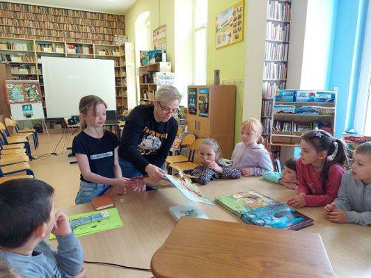 Grafika #13: 12.05. 2022 Spotkanie w Bibliotece szkolnej w Wicku