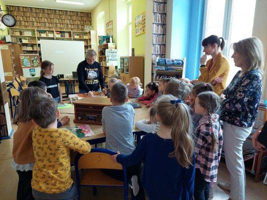 Grafika #16: 12.05. 2022 Spotkanie w Bibliotece szkolnej w Wicku