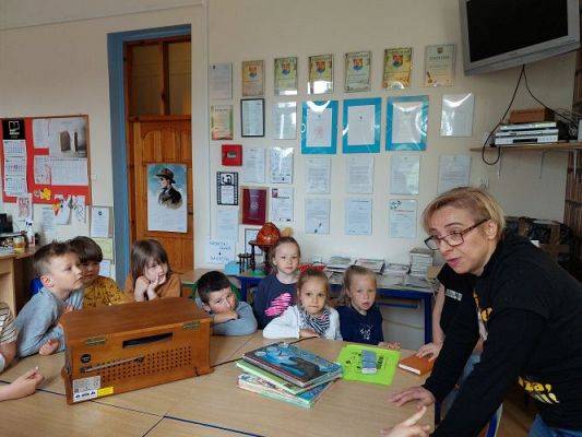 Grafika #21: 12.05. 2022 Spotkanie w Bibliotece szkolnej w Wicku