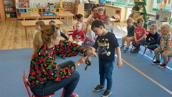 Grafika #16: 12.05.2023 Poznajemy gady - Spotkanie z Panią Edytą