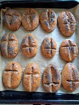 Grafika #26: 04.04.2023 Wielkanocny chlebek - warsztaty piekarnicze w gr. III