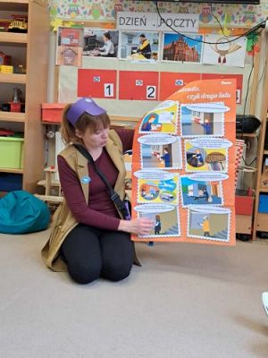 Grafika #26: 18.10.2023 Dzień listonosza - zajęcia edukacyjne w gr II