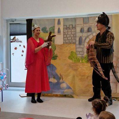 Grafika #17: 09.10.2023 Przedstawienie teatralne "Kot w butach" w wykonaniu teatru "Duet" z Krakowa