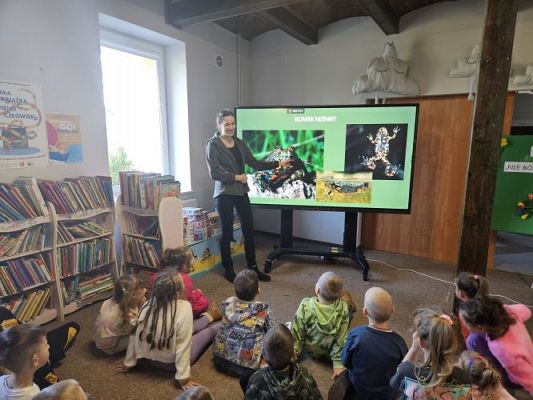 Grafika #43: 06.03.2024 Warsztaty edukacyjne "Nie bój żaby! Edukacja o płazach" - Gr III