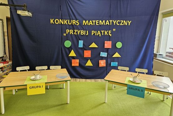 Grafika #0: 22.02.2024 Międzygrupowy konkurs matematyczny pn."Przybij piątkę"