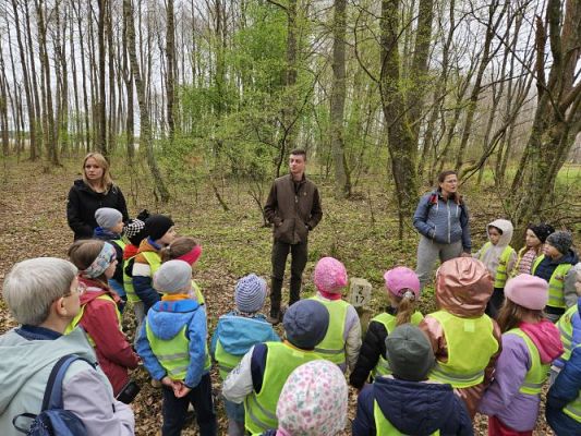 Grafika #34: 08.04.2024 Wycieczka do lasu - spotkanie z leśnikiem