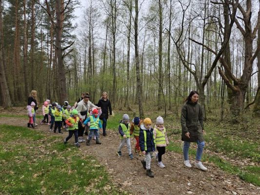 Grafika #40: 08.04.2024 Wycieczka do lasu - spotkanie z leśnikiem