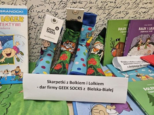 Grafika #16: 10.05.2024 Spotkanie w Bibliotece szkolnej w Wicku - Wystawa o Bolku i Lolku gr III
