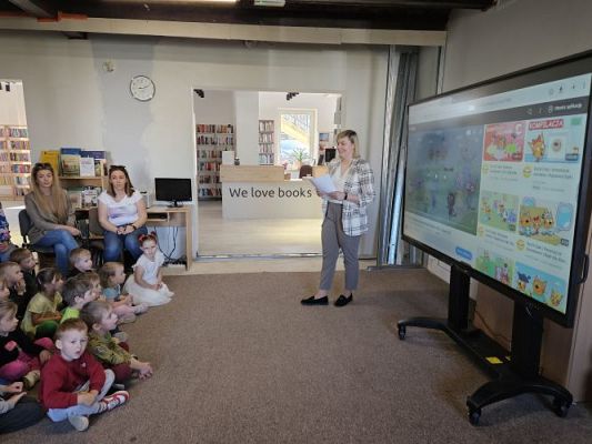 Grafika #3: 08.05.2024 Zajęcia biblioteczne w Bibliotece Gminnej w Wicku - gr I, II