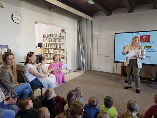 Grafika #18: 08.05.2024 Zajęcia biblioteczne w Bibliotece Gminnej w Wicku - gr I, II