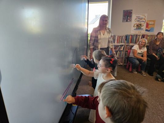 Grafika #20: 08.05.2024 Zajęcia biblioteczne w Bibliotece Gminnej w Wicku - gr I, II