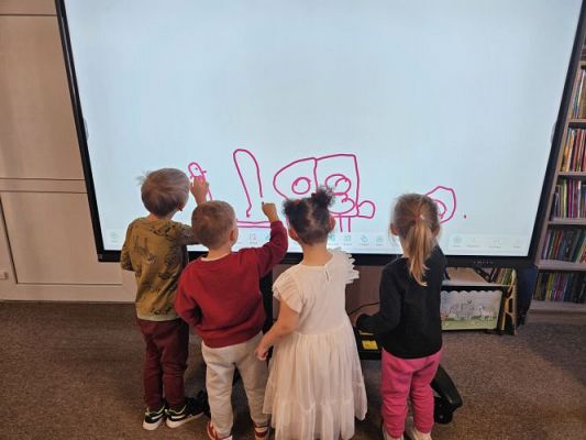 Grafika #23: 08.05.2024 Zajęcia biblioteczne w Bibliotece Gminnej w Wicku - gr I, II