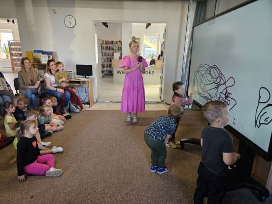 Grafika #30: 08.05.2024 Zajęcia biblioteczne w Bibliotece Gminnej w Wicku - gr I, II