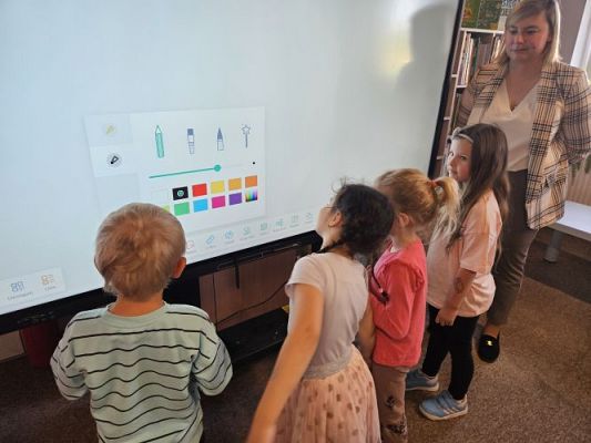 Grafika #31: 08.05.2024 Zajęcia biblioteczne w Bibliotece Gminnej w Wicku - gr I, II