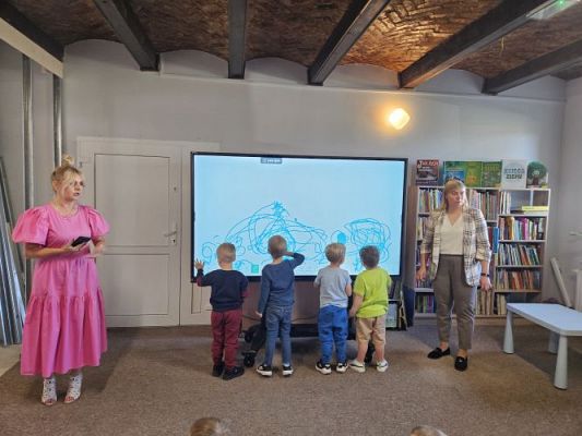 Grafika #40: 08.05.2024 Zajęcia biblioteczne w Bibliotece Gminnej w Wicku - gr I, II