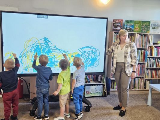 Grafika #41: 08.05.2024 Zajęcia biblioteczne w Bibliotece Gminnej w Wicku - gr I, II