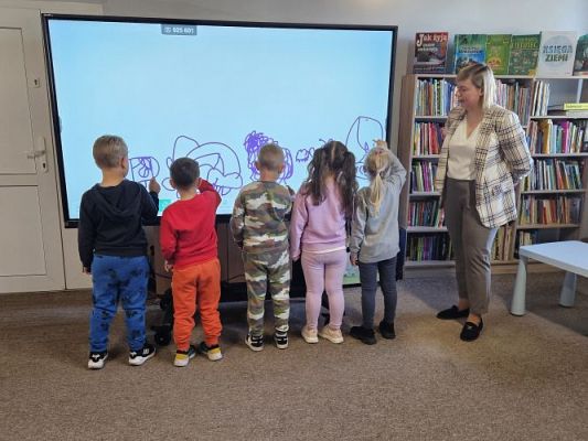 Grafika #42: 08.05.2024 Zajęcia biblioteczne w Bibliotece Gminnej w Wicku - gr I, II