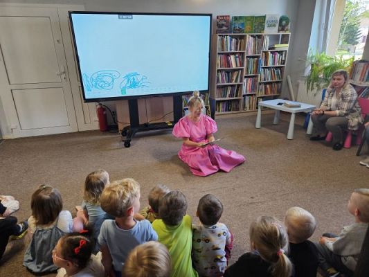 Grafika #50: 08.05.2024 Zajęcia biblioteczne w Bibliotece Gminnej w Wicku - gr I, II