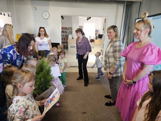 Grafika #54: 08.05.2024 Zajęcia biblioteczne w Bibliotece Gminnej w Wicku - gr I, II