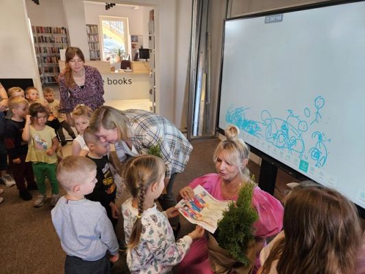 Grafika #56: 08.05.2024 Zajęcia biblioteczne w Bibliotece Gminnej w Wicku - gr I, II