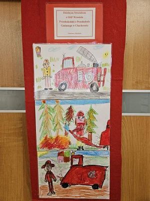 Grafika #0: 30.04.2024 Spotkanie ze strażakami z OSP Wrzeście