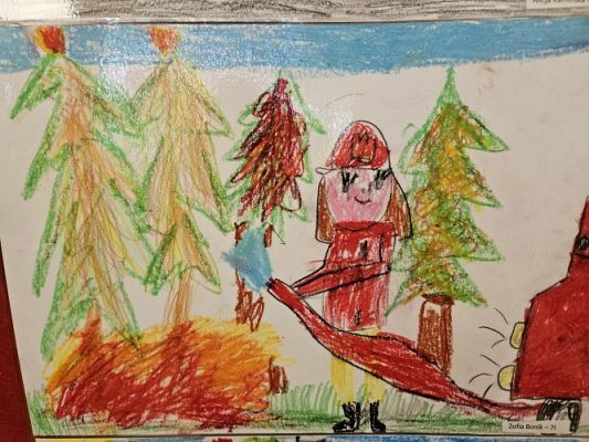 Grafika #2: 30.04.2024 Spotkanie ze strażakami z OSP Wrzeście