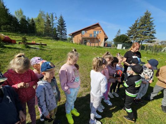 Grafika #13: 30.04.2024 Spotkanie ze strażakami z OSP Wrzeście