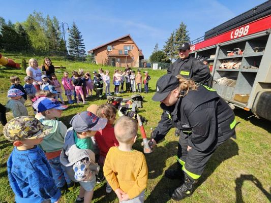 Grafika #14: 30.04.2024 Spotkanie ze strażakami z OSP Wrzeście