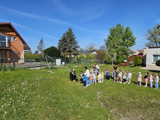 Grafika #64: 30.04.2024 Spotkanie ze strażakami z OSP Wrzeście