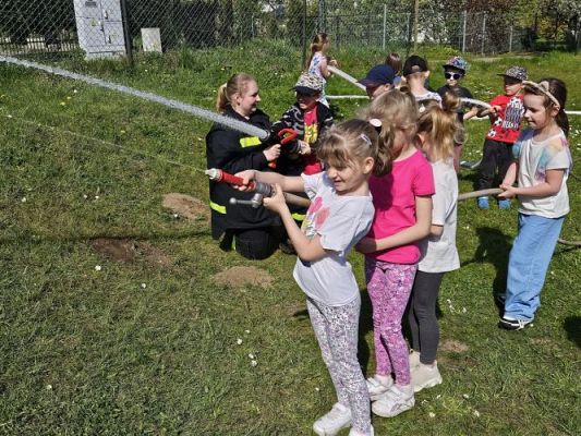 Grafika #85: 30.04.2024 Spotkanie ze strażakami z OSP Wrzeście